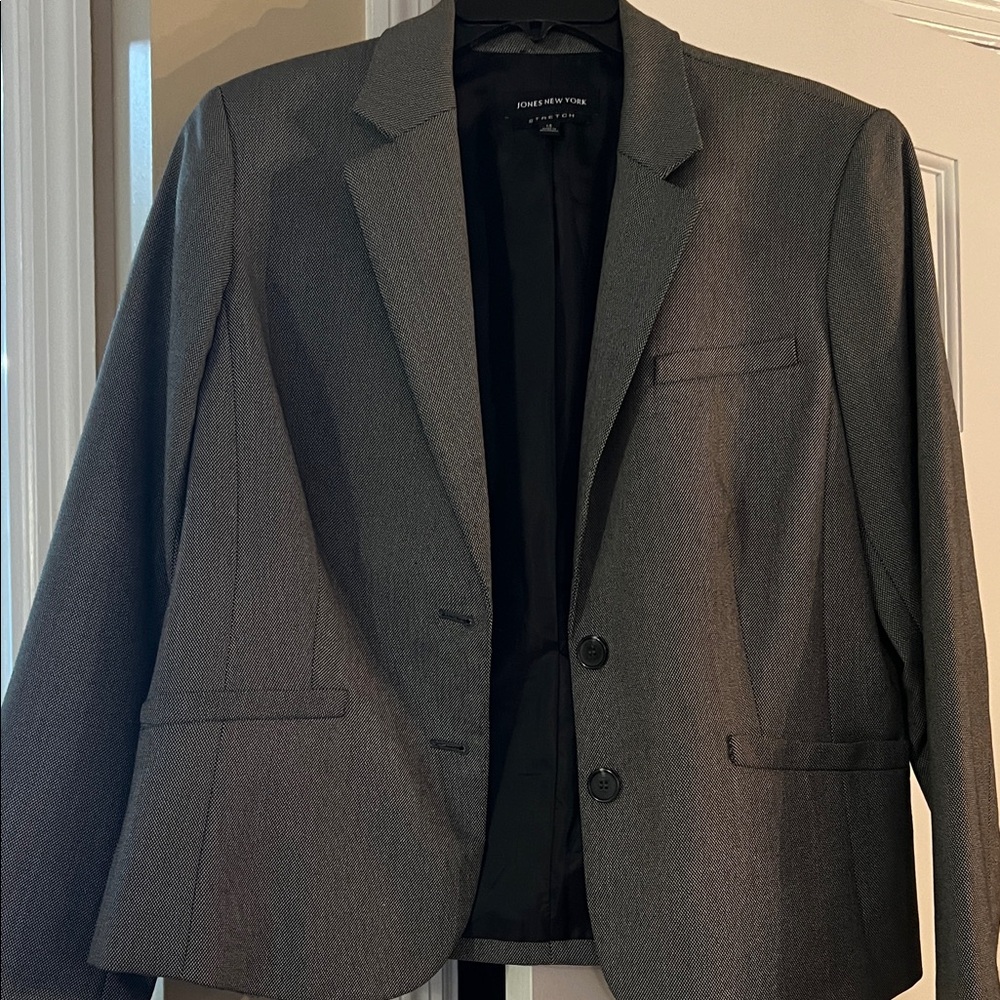Jones New York Women's Gray Blazer